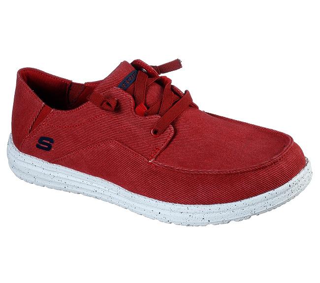 Zapatos Colegio Skechers Hombre - Melson Rojo YWLZI6384